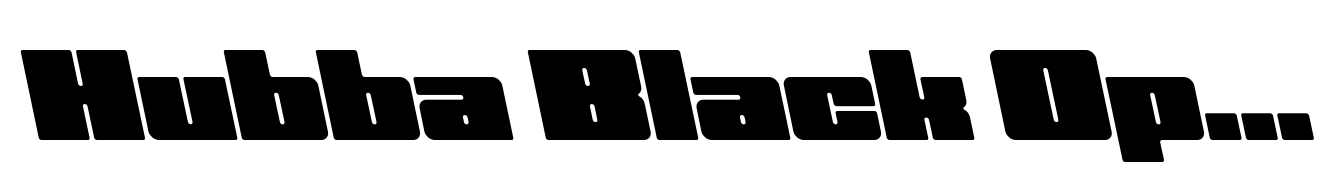 Hubba Black Op Oblique